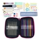 thumbnail image 2 of Juego de 100 ganchos de crochet de aluminio y metal de colores con bolsa de crochet, 2 of 12