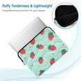 thumbnail image 2 of FORMRS 15-15.6 inch Laptop Sleeve Case Soft Carrying Quilted Computer Bag Cover, Green Strawberry, 2 of 7