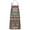 Brown Geometric Triangle, variant on Boho Golden Ethnic Pattern Apron-Garden Aprons for Women with Pockets-Cotton Linen Waterproof Kitchen Cooking Gardening Aprons Adjustable for Kitchen,Cooking,BBQ and Salon 33x27 Inch