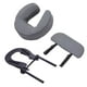 thumbnail image 3 of Cuna facial con almohada para mesa de masaje y reposabrazos Almohada de PU y esponja suave gris, 3 of 9