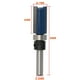 thumbnail image 2 of 2 Piezas De Con Punta De Embutir Plantilla Router Bit 1/2 "Dia. Cutter 1/4 '' Vástago Sharpla Plantilla de embutir Broca para enrutador, 2 of 8