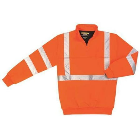 UPA542 ORANGE 4X Hi-Viz Sweatshirt, Orange, Polyamide, 4XL