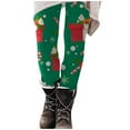 thumbnail image 2 of AOOCHASLIY Womens Christmas Pants Womens Fashion Casual Printed Tight Leggings High Waist Long Pants, 2 of 4