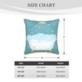 thumbnail image 4 of Kll Bathtub With Soap Bubbles Decorative Throw Pillow Covers Velvet Soft For Couch Sofa Bedroom Living Room Outdoor -20"X20", 4 of 8