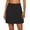 Black, variant on Active Skirt for Ladies Sports Tennis Golf Hiking Athletic Snake Pattern Skort with Underneath Shorts