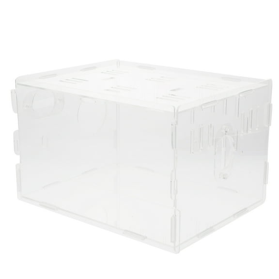 WHAMVOX Villa Cage for Small Pets Clear Hutch Hamster Travel Transparent