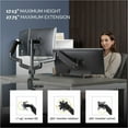 thumbnail image 5 of Fellowes, FEL8042601, Platinum Series Triple Monitor, 1 Each, Black, 5 of 10