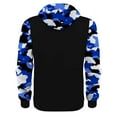 thumbnail image 4 of CONFREE Mens Hoodie Patchwork Camo Prints Hoodies For Men Half Zip Long Sleeve Fleeced Casual Pullover Hooded Sweatshirts With Pockets, 4 of 4