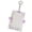 Purple, variant on Card Holder With Keychain, Dienrx Clear Acrylic Id Sleeve With Keyring, Plastic Heavy Duty Top‑Load Card Holder For Student Id, Work Pass, Membership Card & Small Photo Display