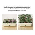 thumbnail image 4 of 2pcs Balcony Planter Box with Double Layer Trellis, Plastic Vegetable Flower Planters Boxes Balcony Fence Planters Railing Hanging Basket for Outdoor Garden Decoration, 4 of 7