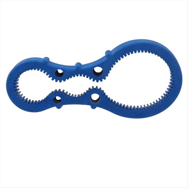 Abridor de MúLtiples, Tapas de Tarros PortáTiles, Lata, PráCtico Dispositivo de Tapa de Agarre de Tornillo de Goma Flexible, Azul
