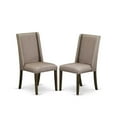 thumbnail image 2 of East West Furniture Irving 7-Piece Wooden Dining Set in Gray/Distressed Jacobean, 2 of 8