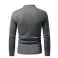 thumbnail image 6 of Yiliang V Neck Pullover Sweatshirts Knitted Shirts for Men Fall and Winter Long Sleeve Warm and Thermal Top Clothes ,Dark Gray,L, 6 of 6