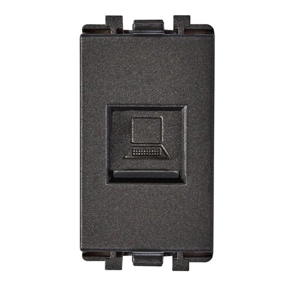Toma Ethernet Estévez Omega Rj45 Grafito 1 Modulo