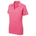 thumbnail image 1 of Gravity Threads Womens Racer Mesh Polo - Bright Pink - 3X-Large, 1 of 1
