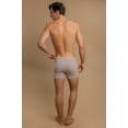 thumbnail image 3 of Men's Cottonique M17760 Latex Free Organic Cotton Drawstring Boxer Brief (Melange Brown M), 3 of 4