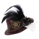 thumbnail image 1 of Mini Sombrero De Copa Gótico Steampunk Con Pinza Para El Pelo De Plumas, Elegante Para Halloween Sunnimix sombreros de copa de las mujeres, 1 of 8