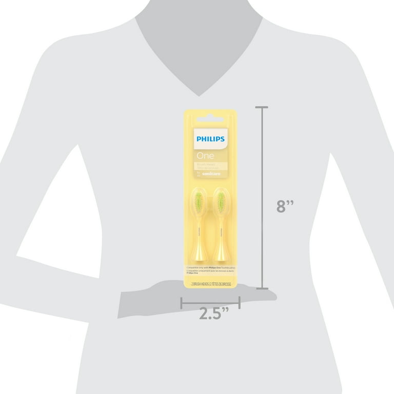 Philips One By Sonicare Electric Toothbrush 2pk Brush Heads