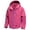 Hot Pink, variant on Men's Hooded Mountaineering Jacket, Waterproof Windbreaker for Outdoor Hiking, Unisex Loose Fit Casual Wear for All-Weather Protection,Black L