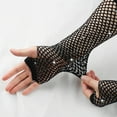 Diamond Gloves Party Fishing Net Stretch Mesh Gloves Retro Sexy Hot ...