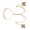 Gold, variant on Rhinestones Crystal Pasties Nipple Cover Chest Chain Body Jewelry for Festival