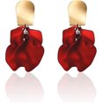 thumbnail image 1 of Pendientes largos bohemios de verano con pétalos de rosa de acrílico, pendientes colgantes de flores exageradas, pendientes con borlas florales para mujeres y niñas, ideales para f, 1 of 5