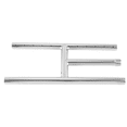 thumbnail image 2 of 304 Stainless Steel Fireplace and Fire Pit H-Burner Replacement Parts, 12-Inch By 6-Inch,1 x H Burner,Silver, 2 of 8