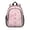 Pink Leopard Print, variant on Geometric Square Red Pattern Backpack for School, Cute School Bag with Adjustable Shoulder Straps and Padded Back, 15"x11.42"x5.5"