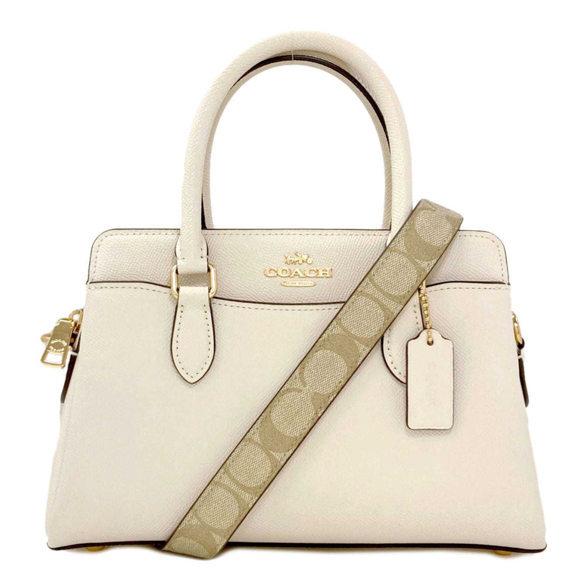 coach signature Shoulder bag turn lock Turnlock Chain Tote Coach 
