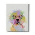 thumbnail image 1 of Poodle Rainbow Splash Wrapped Canvas  -Fab Funky Designs,, 1 of 3