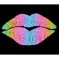 thumbnail image 3 of Lavoie, Tina 13x12 Black Modern Framed Museum Art Print Titled - Rainbow Kissing Lips, 3 of 5