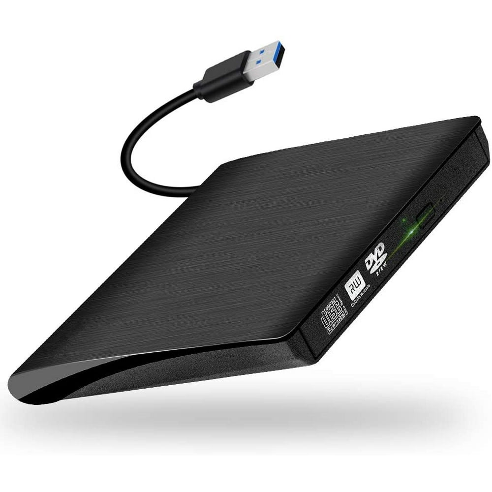 External DVD CD Drive, USB 3.0 Ultra Slim Drives CD DVD RW Player/DVD