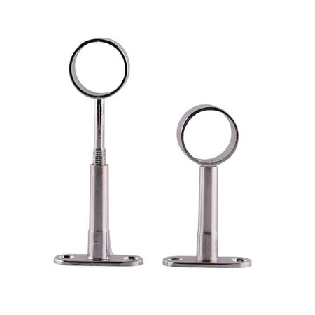 

BCLONG Round Chrome Centre Support Bracket For Wardrobe Rail Rod Socket 25mm