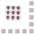 thumbnail image 4 of 10 Sheets Rhinestone Stickers Children Hand Acrylic Decals Three-dimensional Student DIY Love Heart Crafts Label Table Party Light Purple, 4 of 6