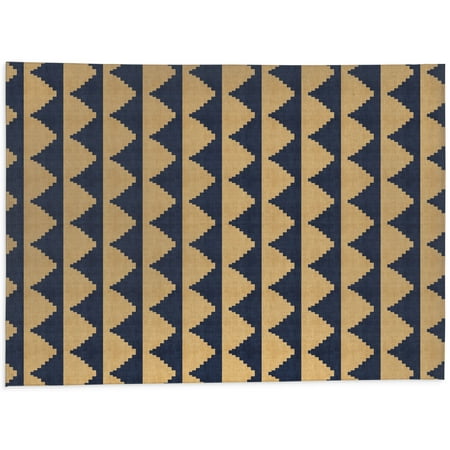 

Lash Navy and Gold Kitchen Mat by Kavka Designs