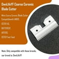 thumbnail image 3 of czcpp-3PCS Ceramic Coarse Pet Replacement Blade Cutter Compatible with Andis 64440, Oster A5, Wahl KM Series Clipper, 22Teeth White and Black Ceramic Blade Cutter, 3 of 4