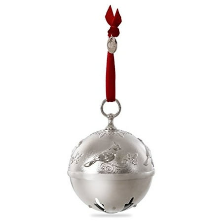 Ceramic Bell Ornament - Hallmark Keepsake 2017 Ring In the Season Bell and Cardinal Premium Metal Dated Christmas Ornament