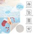 thumbnail image 3 of 2 Piece Soft Bathroom Rug Set Candy Canes and Christmas Stockings Bath Mat and U-Shaped Toilet Contour Rug (16"x24"+20"x24"), 3 of 5