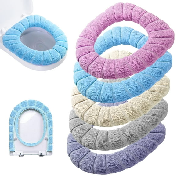Almohadillas para asiento de inodoro Legigo, paquete de 5, tela suave y cálida