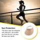 thumbnail image 3 of Minnieouse Sombreros para el sol Protección Clip-On Gorras Visera de lino Ajustable Grandes aleros Parte vacía Color sólido Regalo deportivo Sombreros beige Minnieouse AP010232-08, 3 of 6