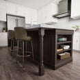 thumbnail image 4 of Ekena Millwork 3 3/4"W x 3 3/4"D x 35 1/2"H Richmond Fluted Cabinet Column (Top Block: 6 1/8", Bottom Block: 7 1/8"), Maple, 4 of 7