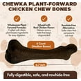 thumbnail image 2 of Scoochie Pet Chewka Chicken Flavored Plant-Forward Fully Digestible Dog Chew Bone, Medium, 6CT, 2 of 6