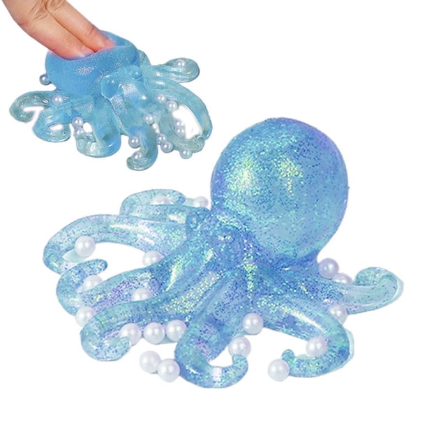 New Transparent Octopus Stress Relieving Toy For Children, Slow Rebounding Toy Gift