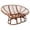Green, variant on International Caravan Rattan Double Papasan Chair with Microsuede Cushion