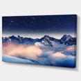 thumbnail image 2 of Milky Way Over Frosted Mountains - Impression sur Toile Paysage, 2 of 4