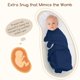 thumbnail image 2 of Sacos de dormir de algodón PHF, paquete de 3, ajustables de 0 a 3 meses, 2 of 7