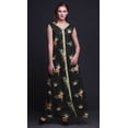 thumbnail image 2 of Bimba Robe Longue Décontractée d'Été Sans Manches à Fente avant Imprimée Florale pour Femmes-TTG, 2 of 5