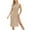 Khaki, variant on Dvprdro Womens Knit Tank Dress Summer Fashion Solid Crew Neck Sleeveless Side Split Boho Casual Loose Beach Sun Midi Dress