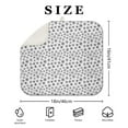 thumbnail image 4 of Black and White Christmas Snowflake Pattern Dish Drying Mat for Kitchen 1 Pack, Ultra Absorbent Microfiber Dishes Drainer Mats,16x18in(41x46cm), 4 of 6