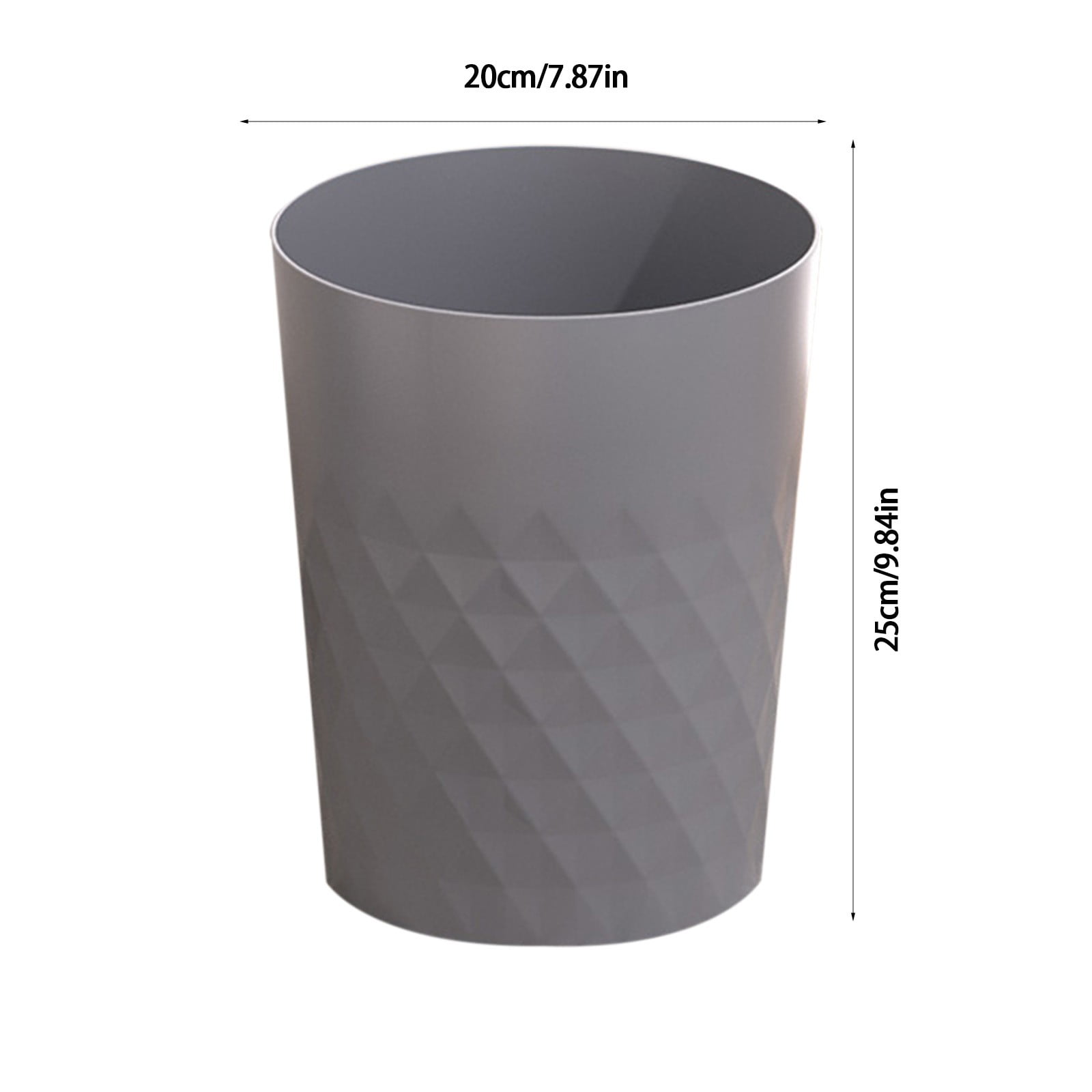 TaTaai 3Pcs Open Top Trash Can, Office Wastebasket, Kitchen Garbage Container Bin, Waste Trashcans for Bathroom, Restaurant, Restroom, Powder Room, Home